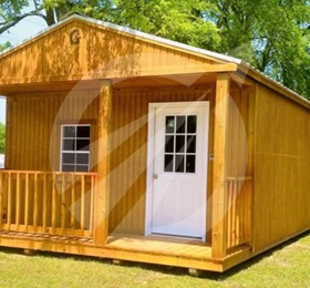 Light brown wood-colored Graceland cabin