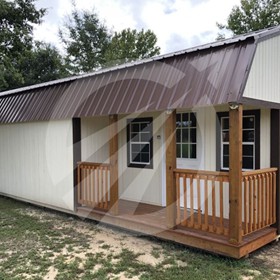 Graceland Corner Porch Lofted Barn Cabin